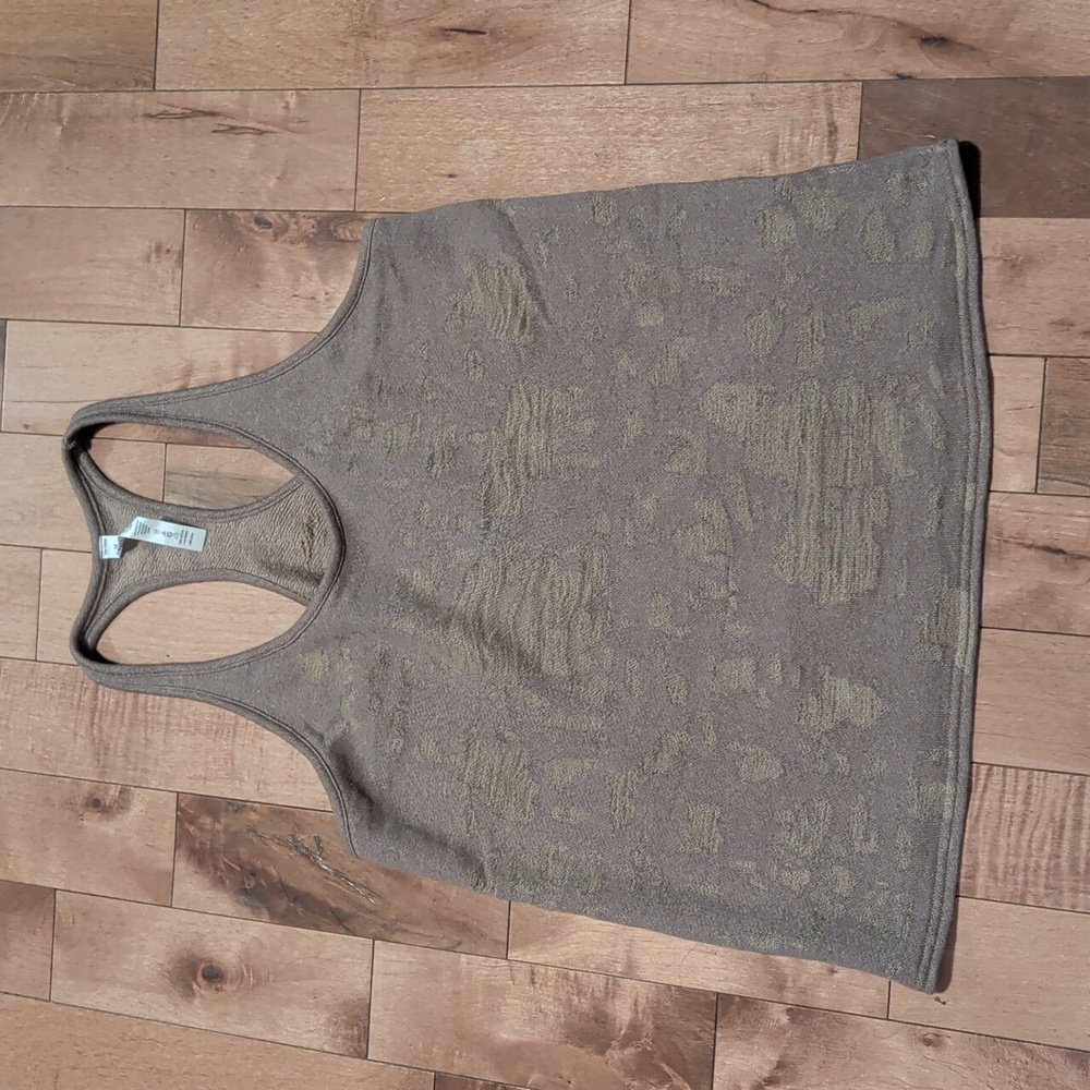 Alo Yoga Pure Distressed Tank Tan Medium